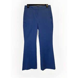 J.Crew‎ Women's Blue Kelsey Flare Leg Cropped Trouser Pants Sz 2 Stretch